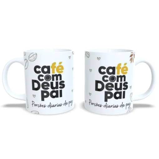 Caneca: Café Com Deus Pai