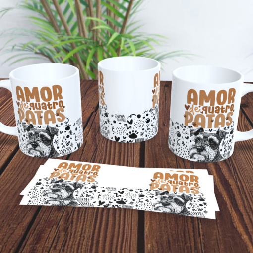 Caneca: Amor Em Quatro Patas Dog - Image 2